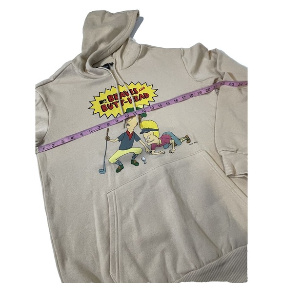 MTV Beavis and Butt-Head Pullover Hoodie Sweatshirt Adult Size Small NWOT - Picture 3 of 8